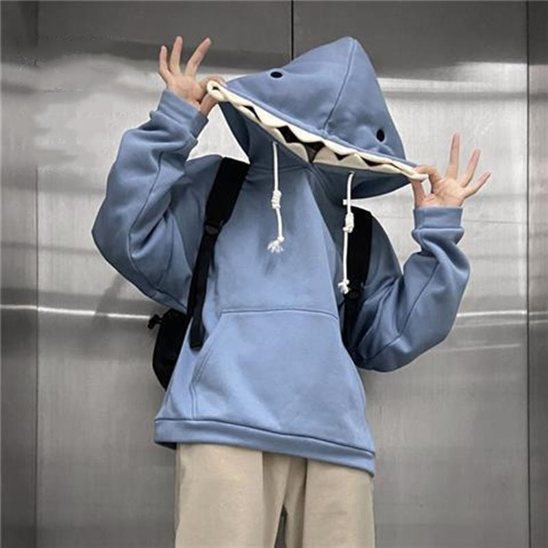 Kawaii Japanese Shark Hoodie – ubekeen