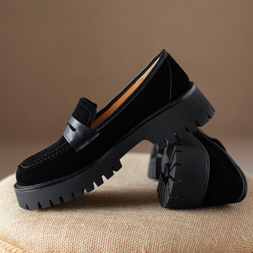 Handcrafted Genuine Leather Loafers for Women, Spring 2025