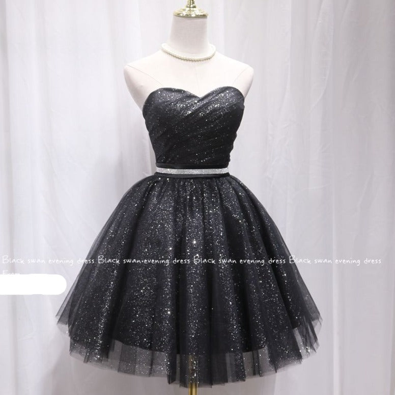 Strapless Sparkly Homecoming Dresses Cocktail Dress