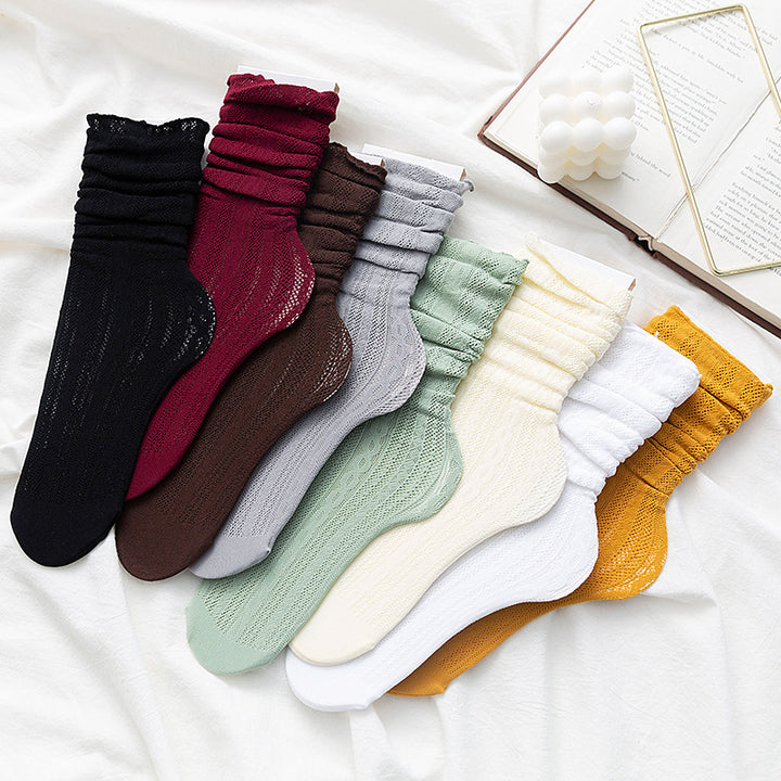 2 Pairs Spring and Summer Cut-out Socks Women's Socks