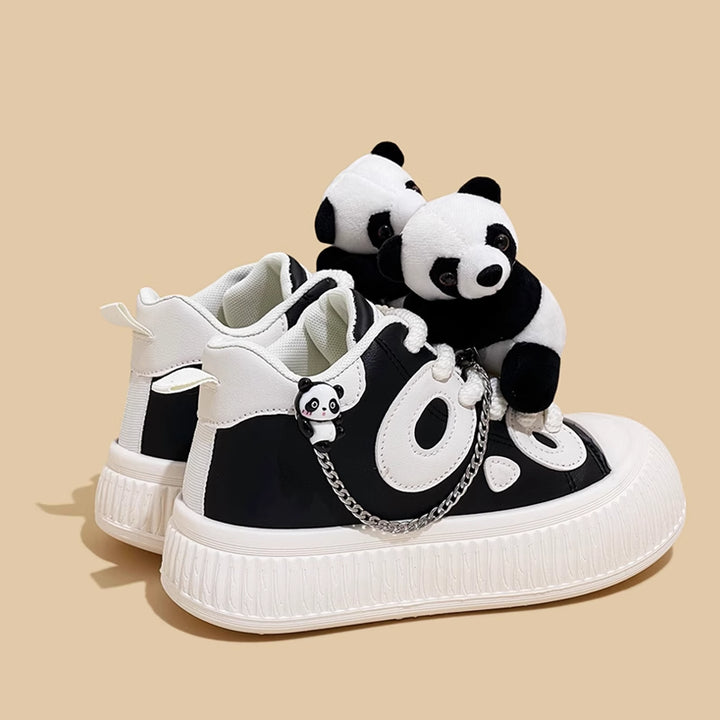 Women's Panda Design Platform Sneakers Casual Shoes