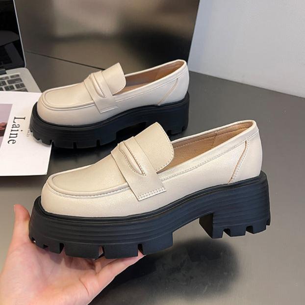 Platform Loafers Wide Feet Fat Foot Women's Shoes