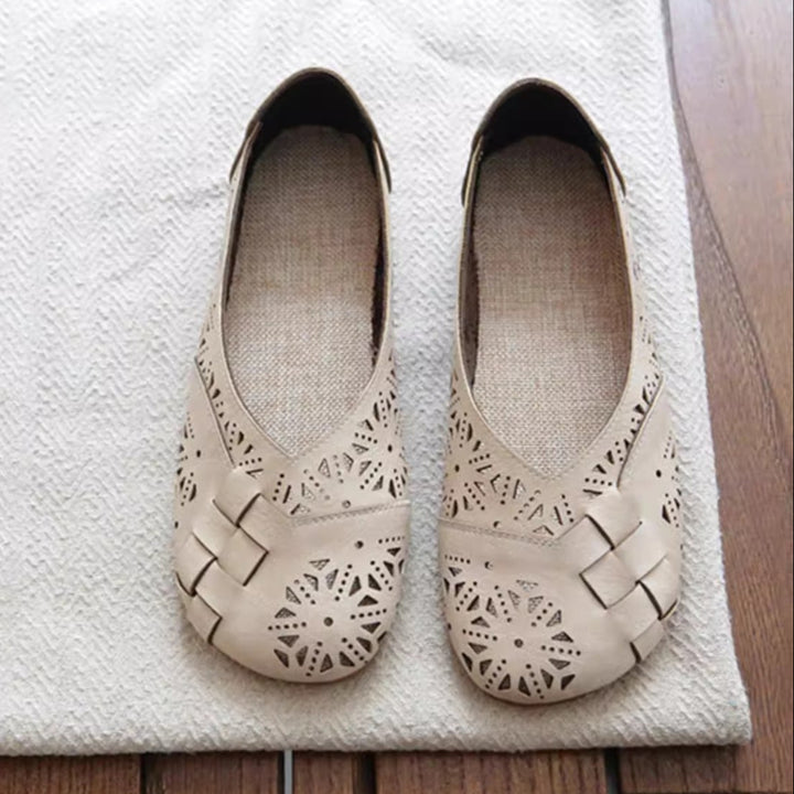 Mori Retro Literary Summer Sandals Hollowed Out Soft Shoes