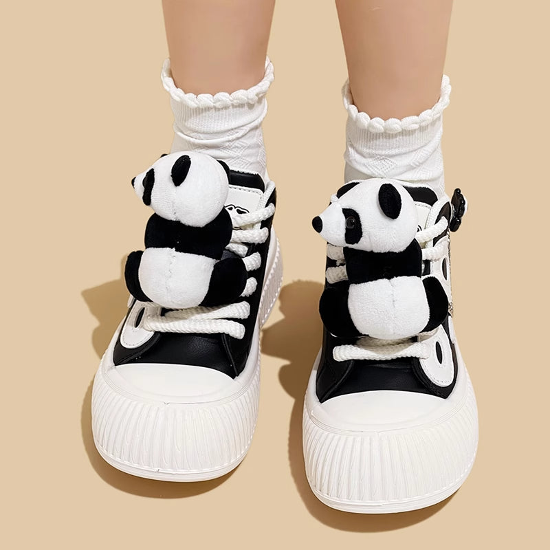 Women's Panda Design Platform Sneakers Casual Shoes