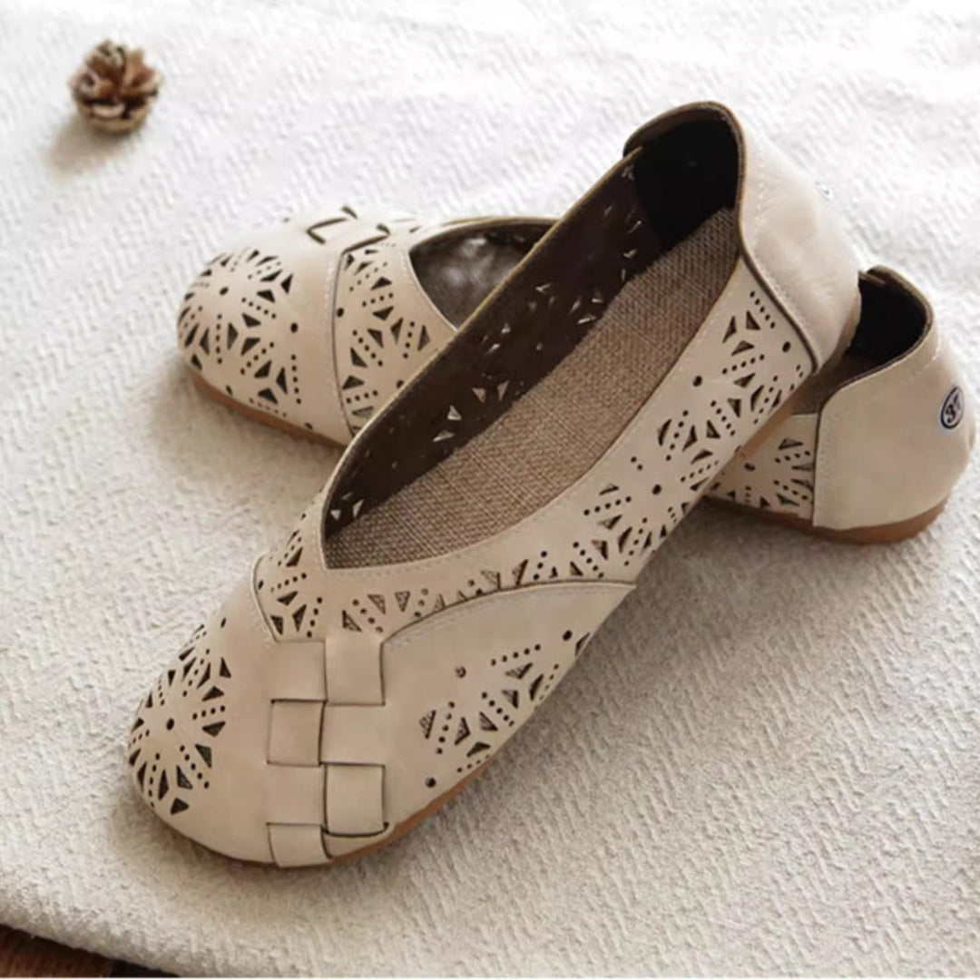 Mori Retro Literary Summer Sandals Hollowed Out Soft Shoes