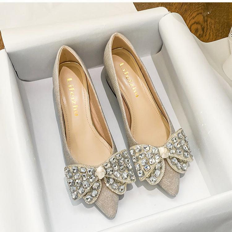 Women's Luxury Crystal Bowknot High Heels