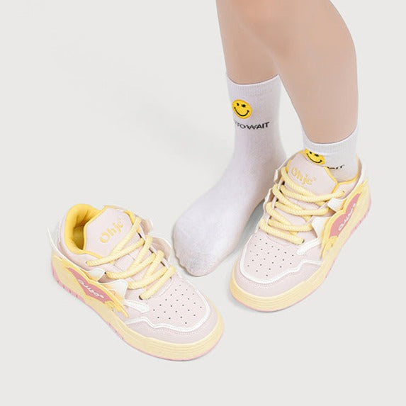 Women's Casual Platform Board Shoes Sweet Heart Sneakers