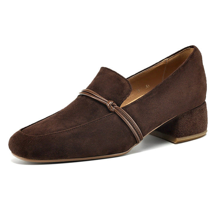 Women's Suede Leather Handmade Loafers "SuedeCraft Luxora"