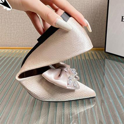 Women's Flat Bow Pointed Toe Comfortable Ballet Shoes