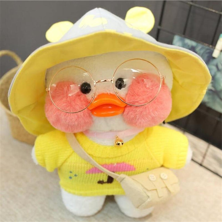 White LaLafanfan Duck Plush Toy