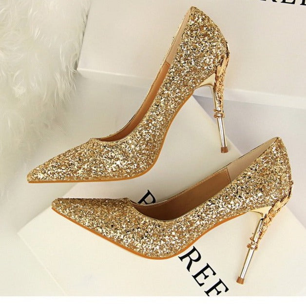 Gold on sale hoco shoes