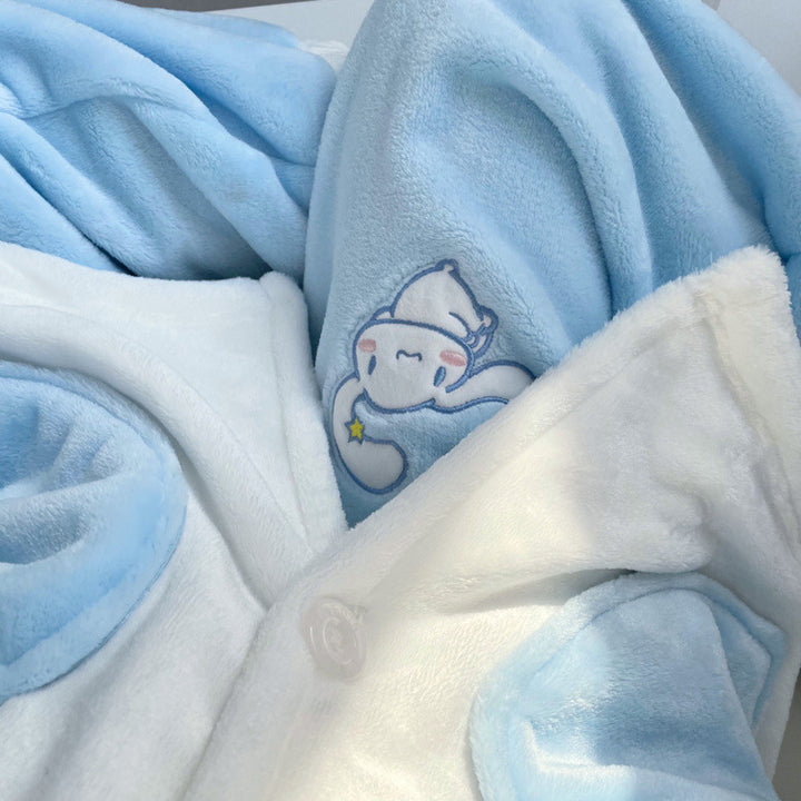 Kawaii Cute Puppy Ears Plush Pajama Set – ubekeen