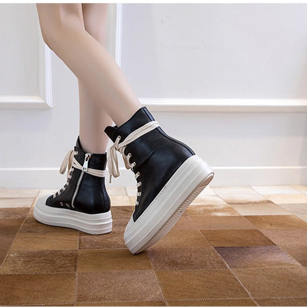 Canvas on sale platform boots