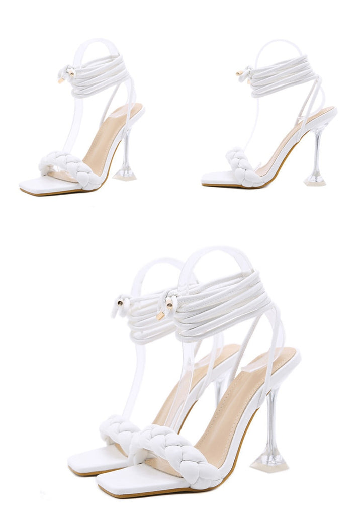 Summer Weave Sandals High Heels