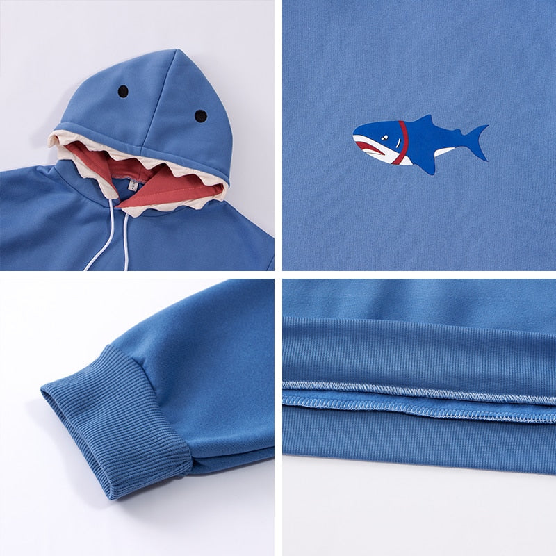 Kawaii Japanese Shark Hoodie – ubekeen