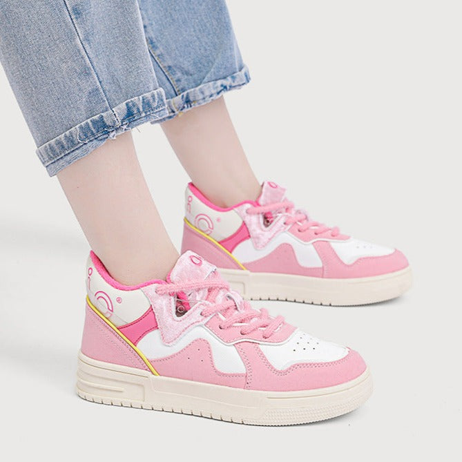 Womens Kawaii Pink Sneakers Shoes